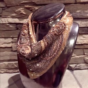 Renee Christopher beaded scarf necklace